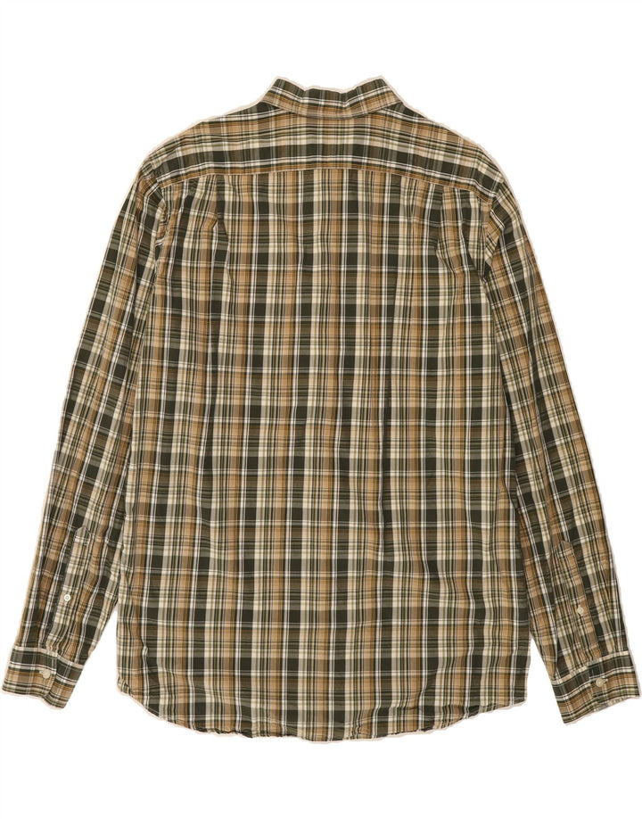 EDDIE BAUER Mens Classic Fit Shirt Large Green Check Cotton Classic Vintage Eddie Bauer and Second-Hand Eddie Bauer from Messina Hembry 