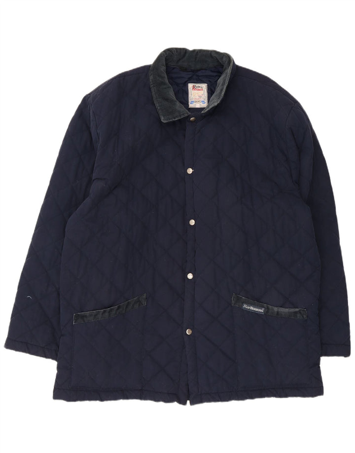 Roy Rogers Veste matelassée pour homme UK 42 XL Bleu marine