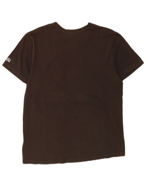 Trussardi Mens Graphic T-Shirt Top XL Brown