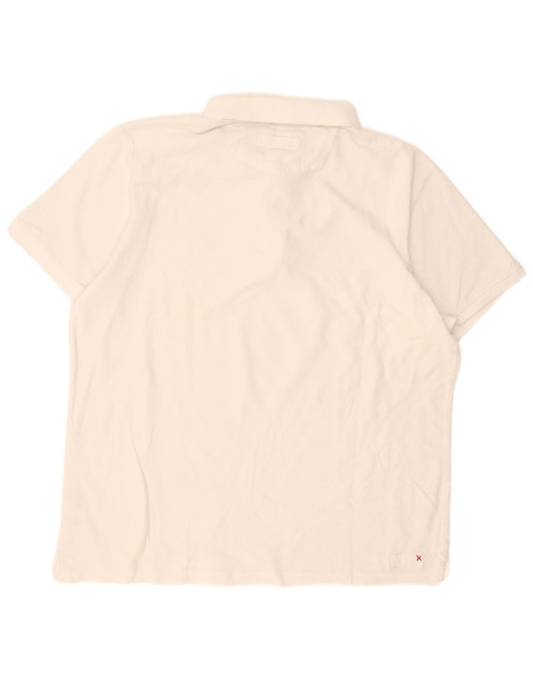 Fat Face Herre poloshirt XL Hvid Bomuld