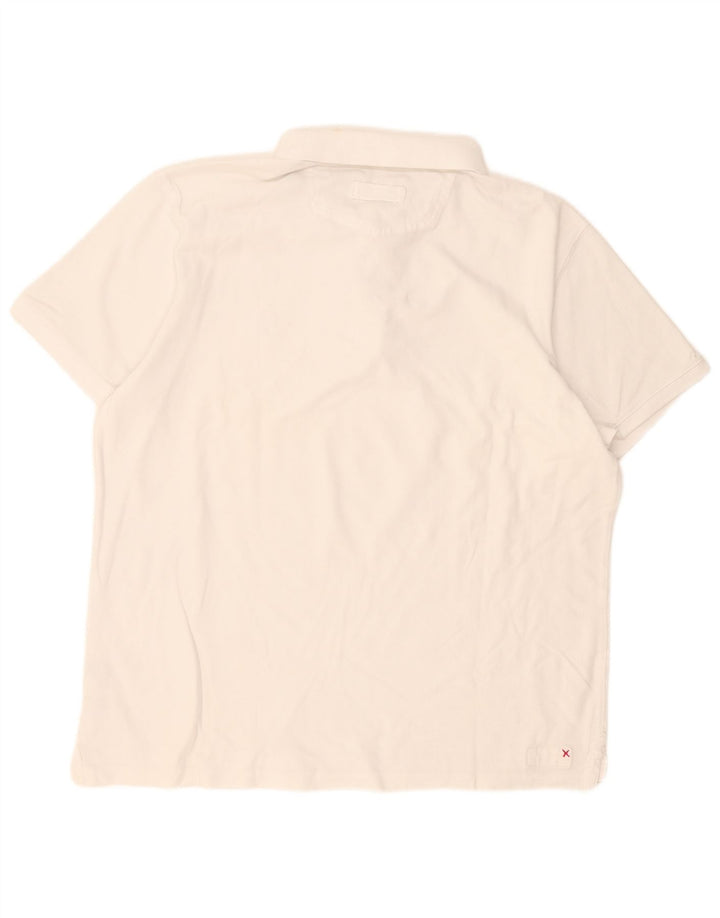 Fat Face Mens Polo Shirt XL White Cotton