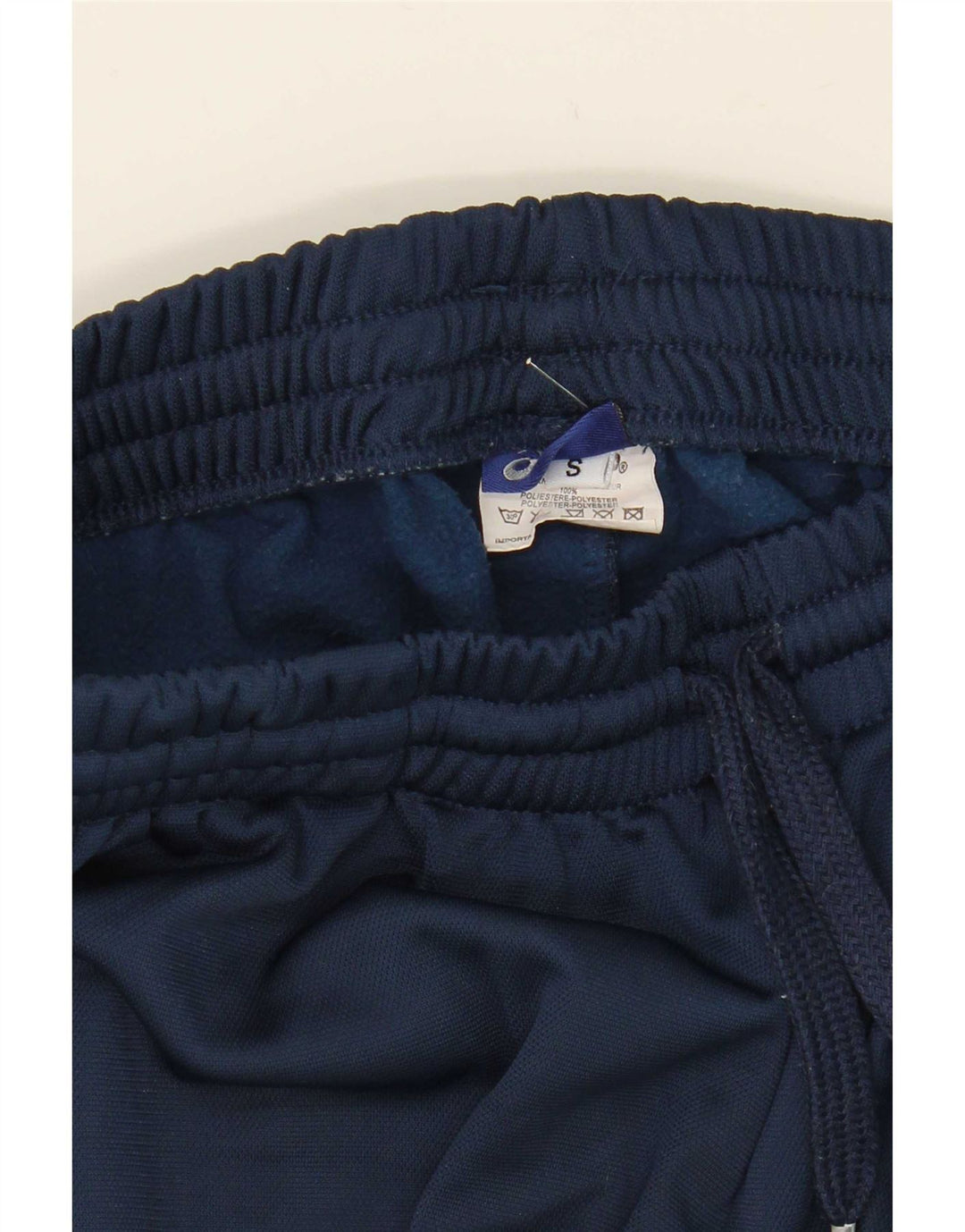 Asics Mens Tracksuit Trousers Small Navy Blue Polyester