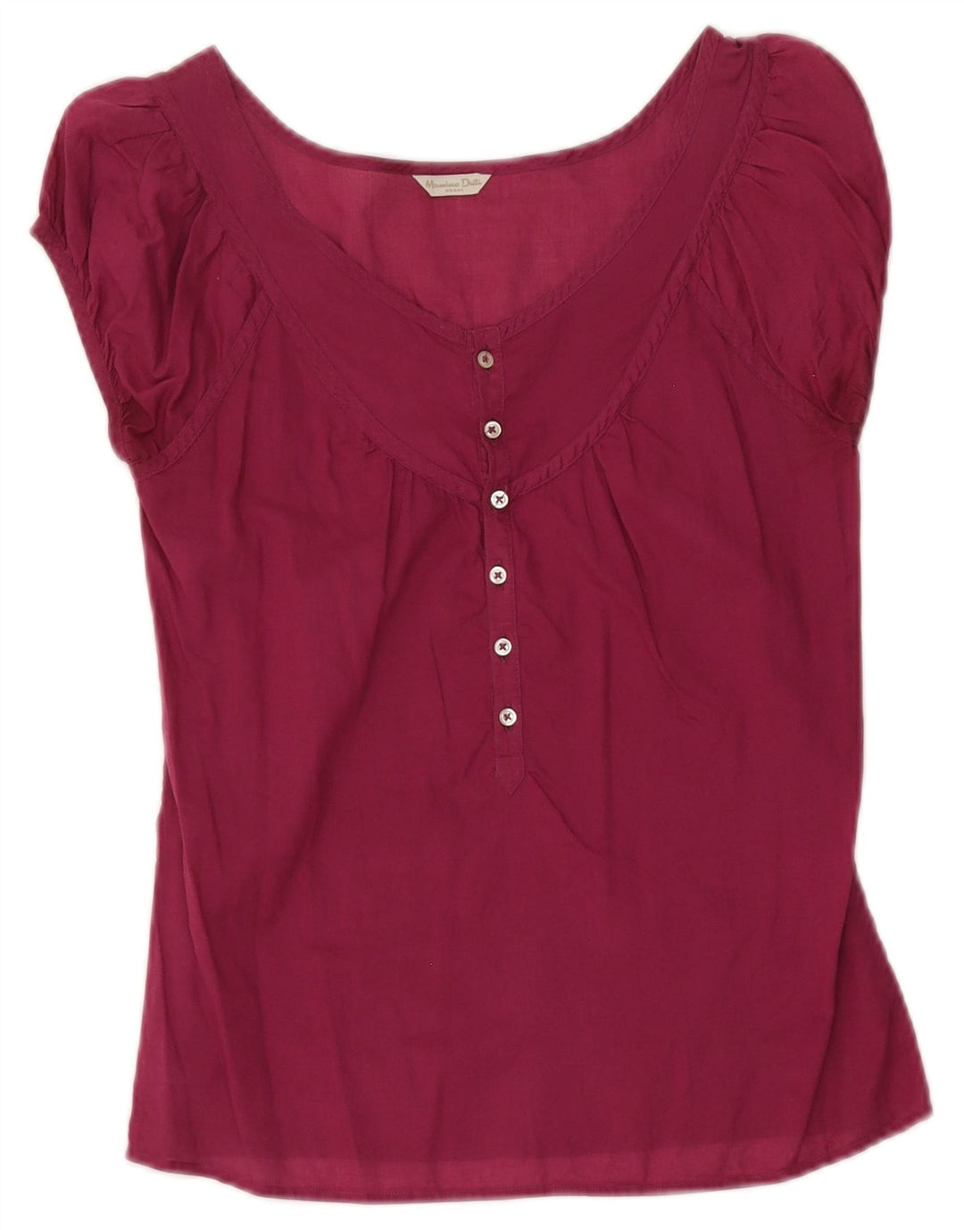 Massimo Dutti Damen Bluse Top EU 36 XS Kastanienbraun