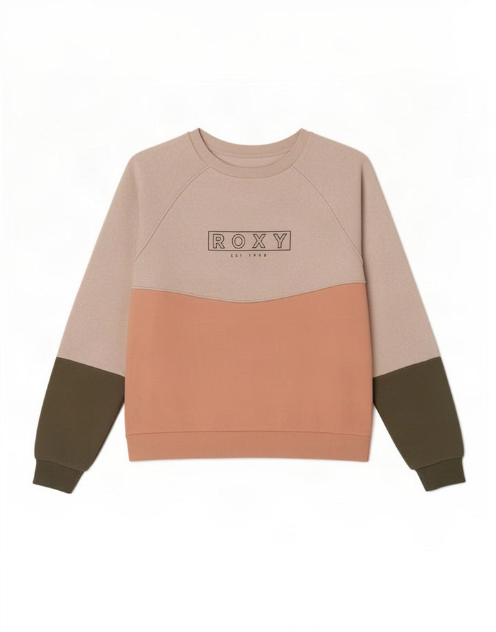 Felpa da donna Roxy Jumper UK 14 Medium multicolore Colourblock