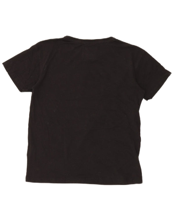 T-shirt grafica da donna Superdry Top UK 12 cotone medio nero