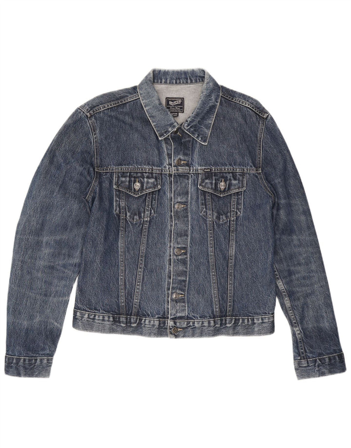 Gas Womens Denim Jacket UK 20 2XL Blue Cotton