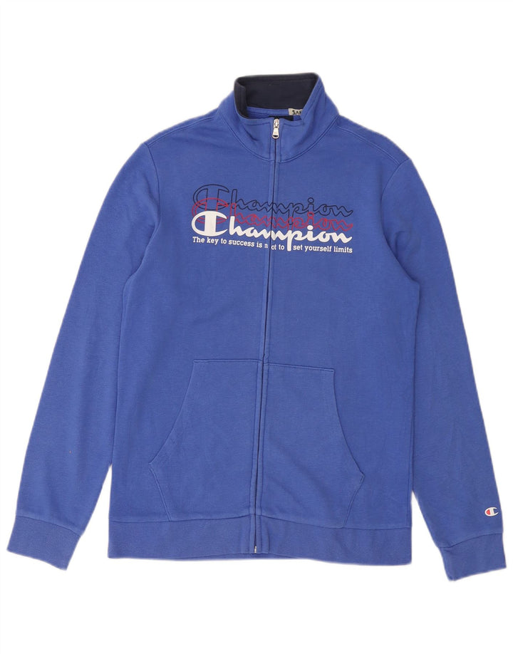 Giacca da tuta con grafica CHAMPION per ragazzi 13-14 anni XL Blu