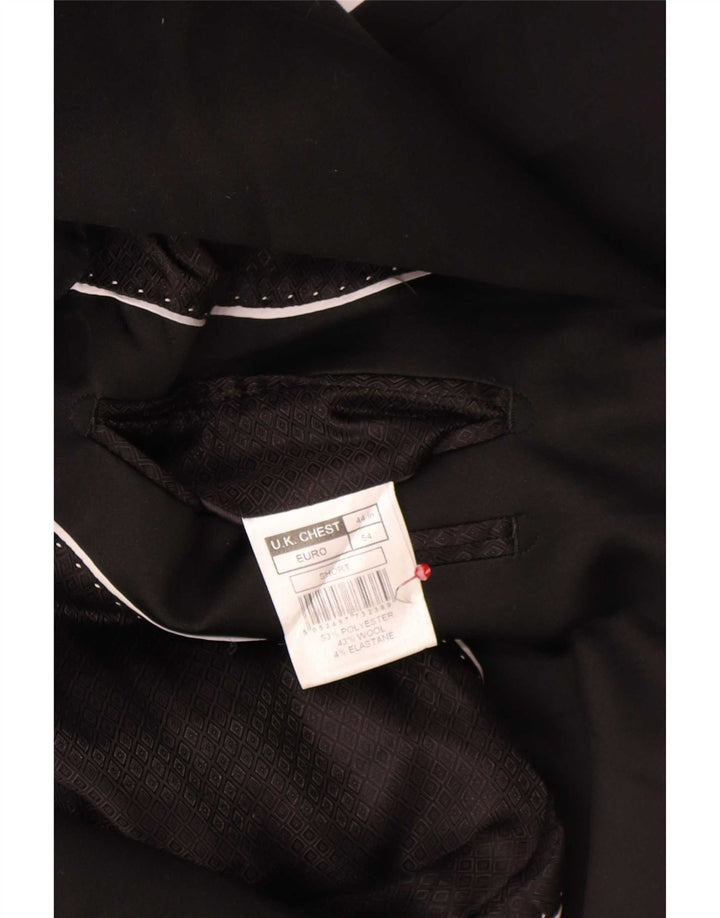 Jachetă pentru bărbați Marks & Spencer, scurtă, cu 2 nasturi, UK 44 2XL, poliester negru