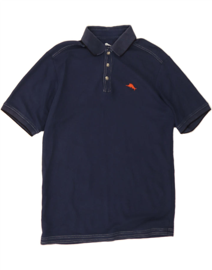 TOMMY HILFIGER Mens Polo Shirt Medium Navy Blue Cotton Vintage Tommy Hilfiger and Second-Hand Tommy Hilfiger from Messina Hembry 