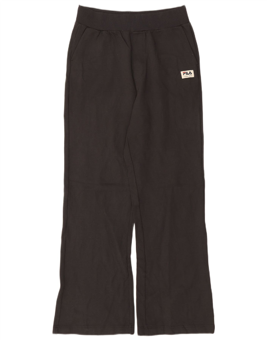 FILA Womens Tracksuit Trousers UK 14 Large  Black Viscose