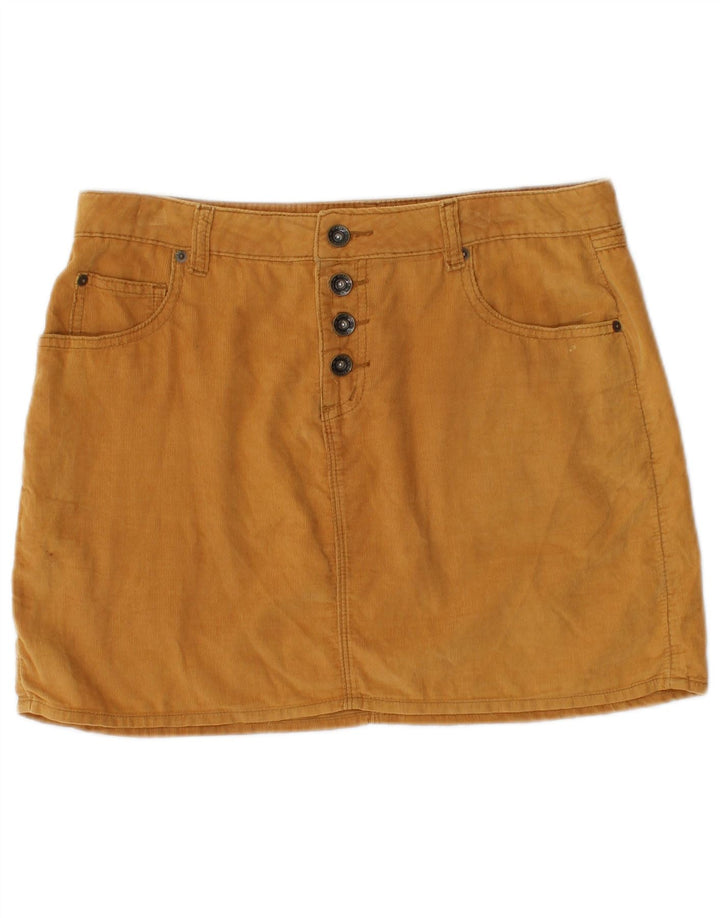 O'Neill Womens Mini Corduroy Skirt Medium W30  Beige Cotton
