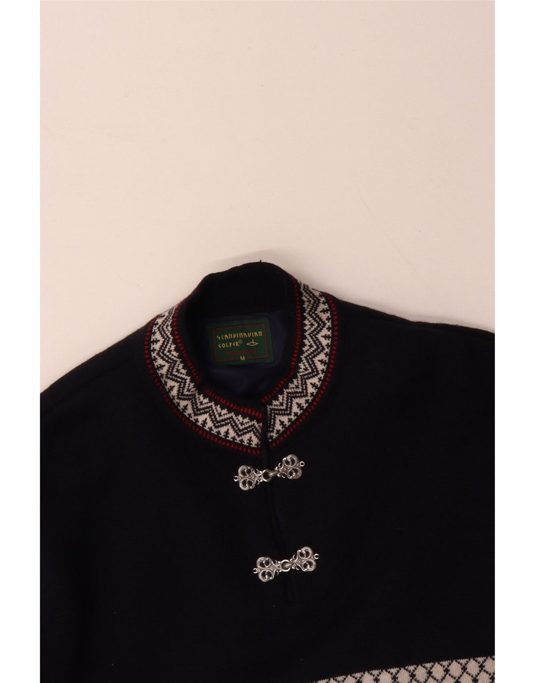 GOLFER'S mænds sweater med rund hals til mænd Medium marineblå farveblok
