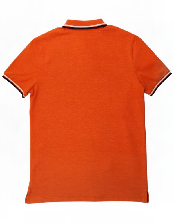 American Eagle Poloshirt til mænd i klassisk pasform XL Orange Flecked Bomuld