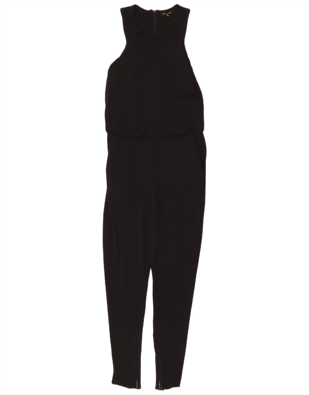 Massimo Dutti Womens Sleeveless Jumpsuit UK 10 Small  Black