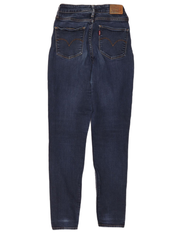 Levi's Womens 721 High Rise Skinny Jeans W28 L30 Blue Cotton