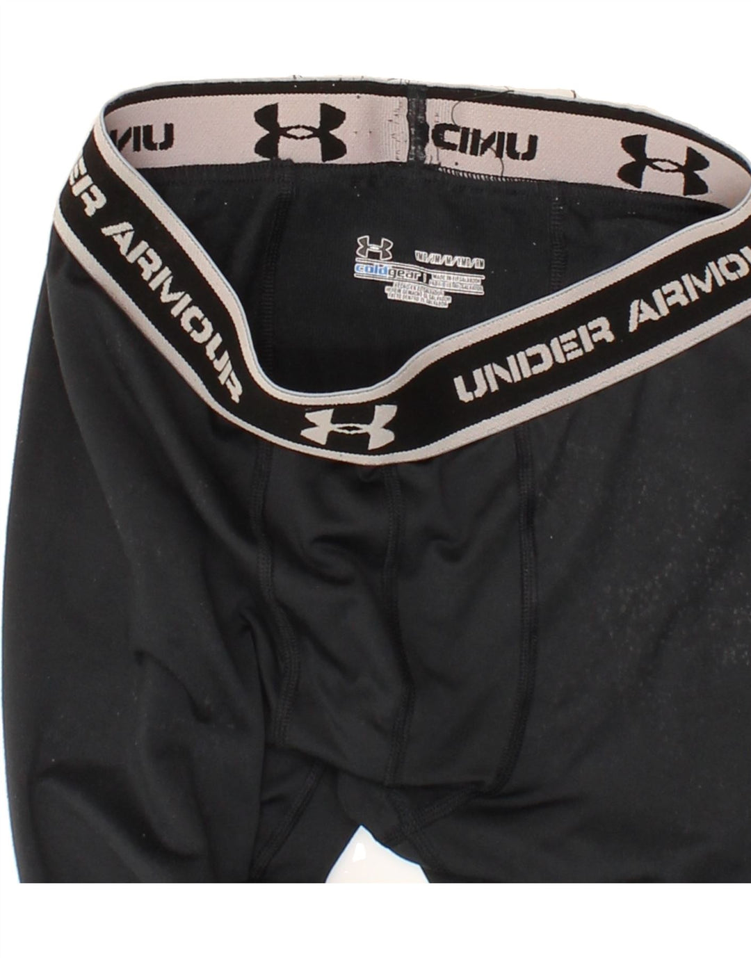 UNDER ARMOUR Girls Leggings 12-13 Years Medium  Black Vintage Under Armour and Second-Hand Under Armour from Messina Hembry 