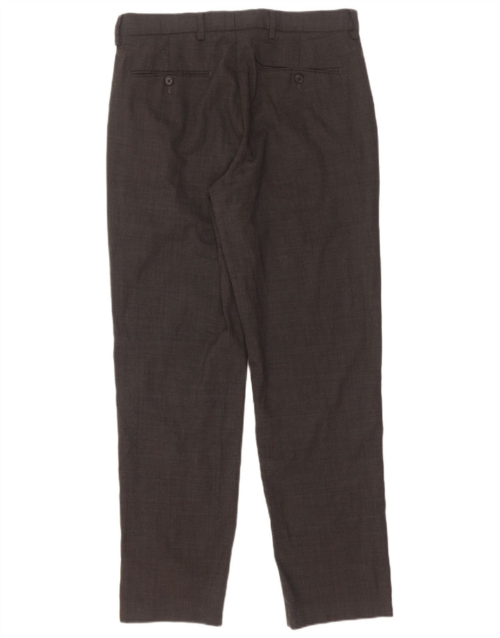 Marks & Spencer Herre Regular Fit Suit Bukser W32 L31 Grå uld