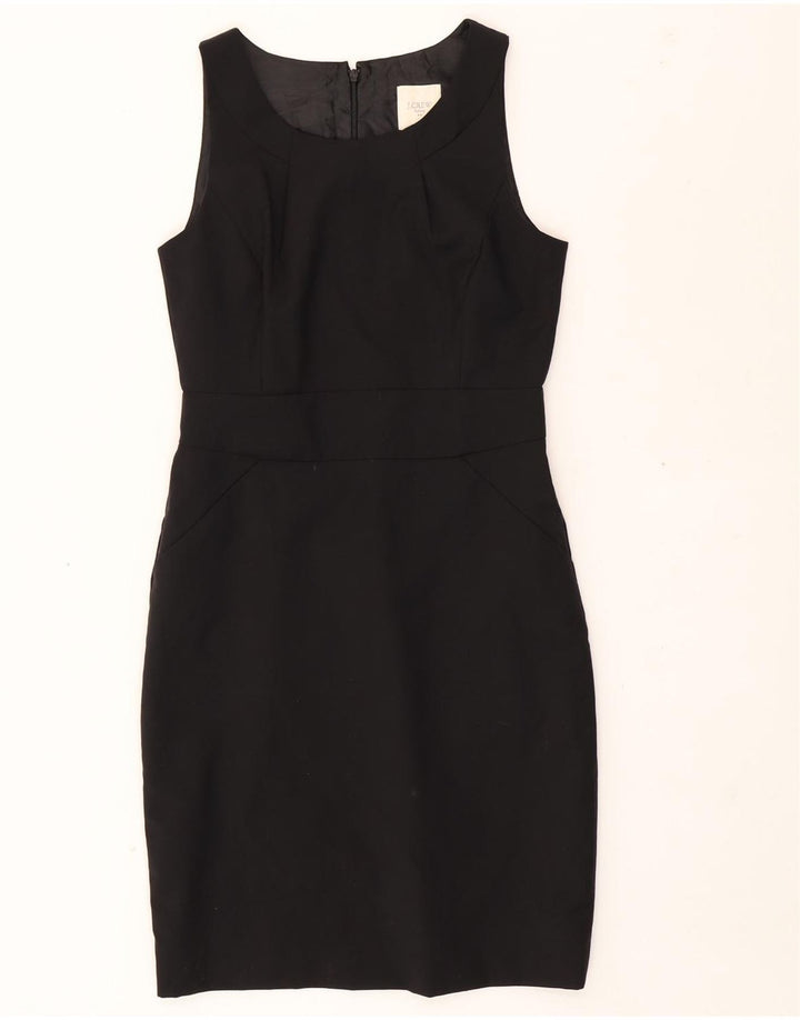 J. CREW Womens Sleeveless Bodycon Dress US 6 Medium Black Polyester Vintage J. Crew and Second-Hand J. Crew from Messina Hembry 