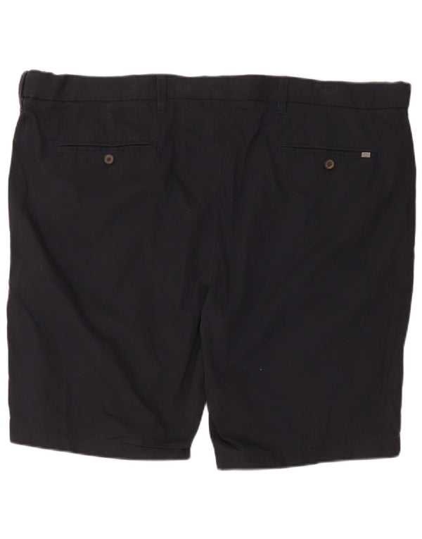 Marks & Spencer Mens Chino Shorts W48 4XL Navy Blue Cotton