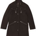 vintage Mens Overcoat IT 50 Grand Noir Polyester