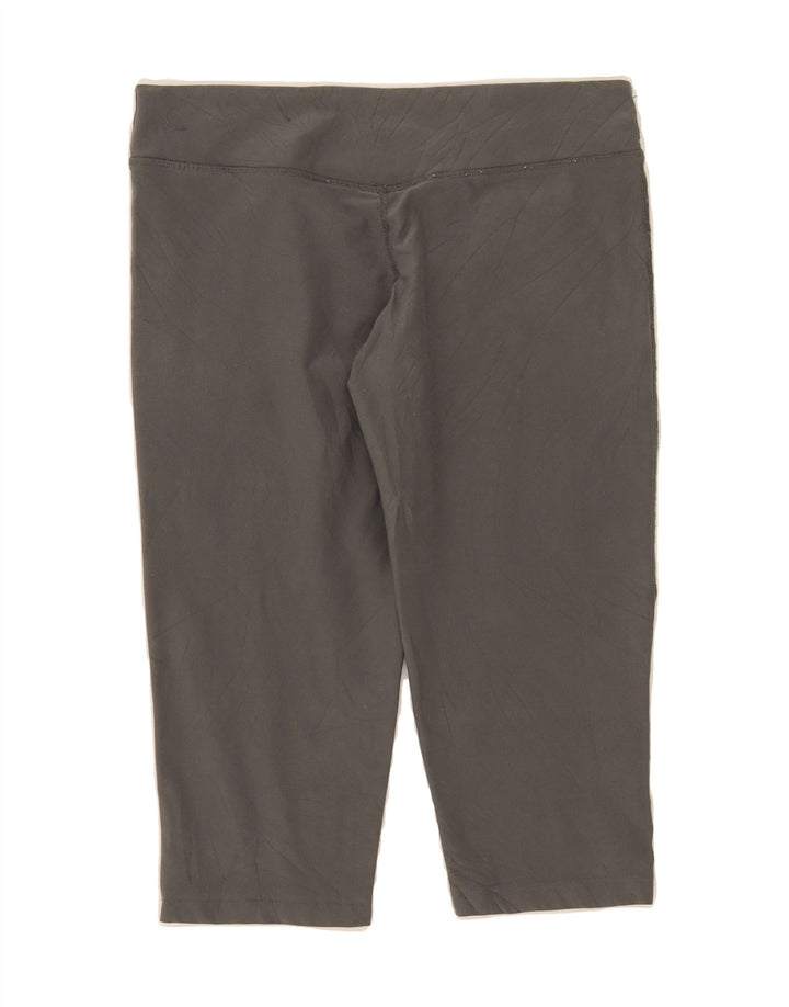 NIKE Womens Dri Fit Capri Leggings UK 16 Large Grey Striped Polyester Vintage Nike and Second-Hand Nike from Messina Hembry 