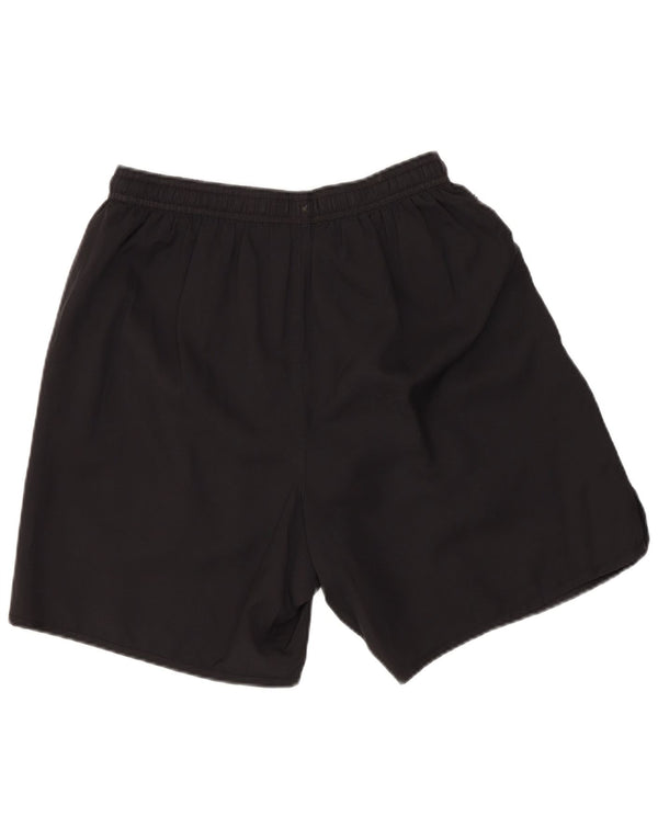 Umbro Mens Graphic Regular Sport Shorts Pequeño Poliéster Negro