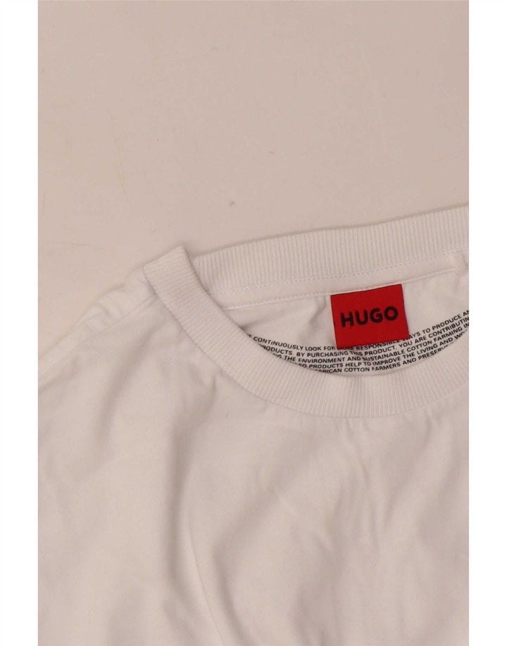 T-shirt grafica da uomo Hugo Boss Top bianco medio