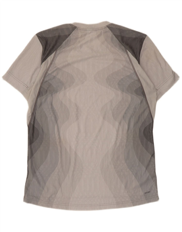 Adidas Mens T-Shirt Top Large Grey Tie Dye Polyester