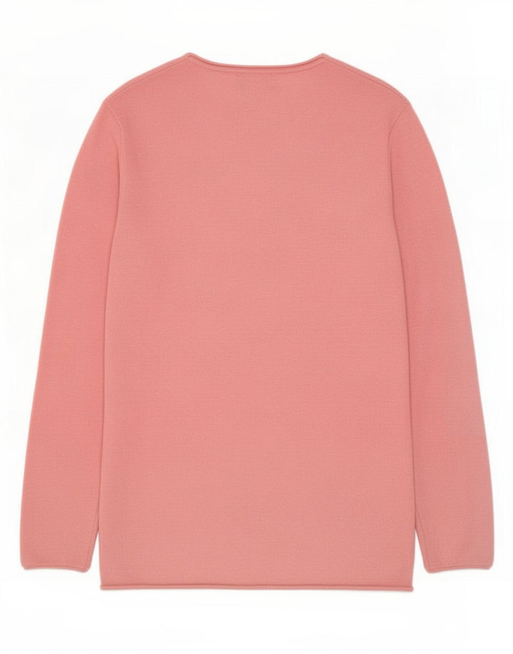 Zara Herren-Top, langärmelig, klein, rosa, Polyester