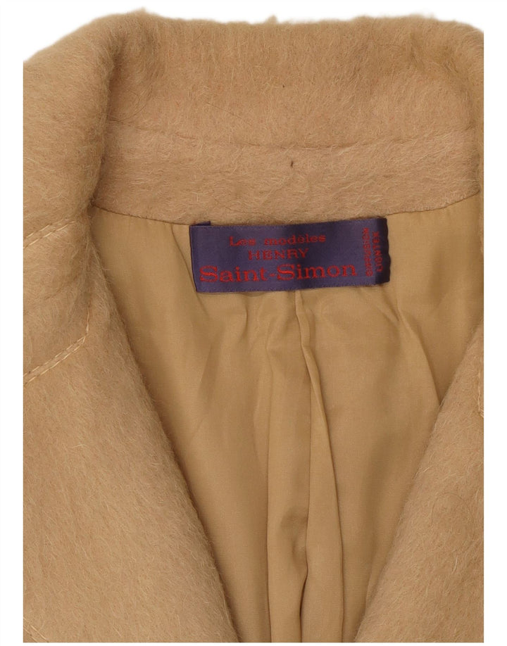 Vintage Damen Mantel IT 48 XL Beige