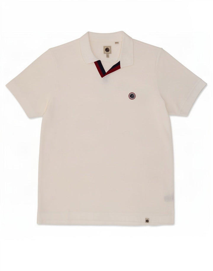 Pretty Green Mens Polo Shirt XL White Cotton