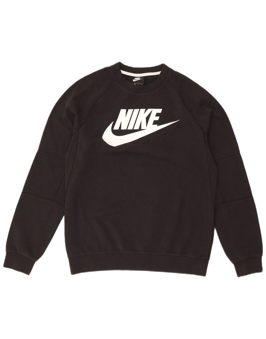 Męski sweter z grafiką Nike, średni czarny, bawełniany