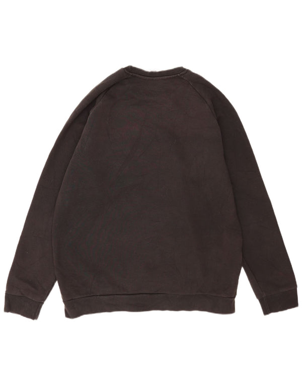 Adidas Hombre Sudadera Jumper Grande Negro Algodón