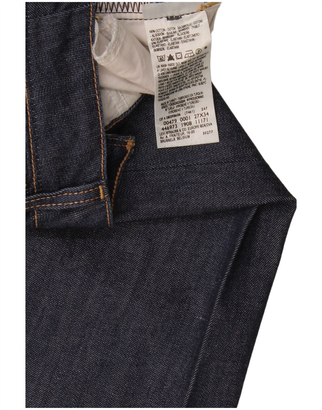 Jeans svasati 479 Booty da donna Levi's W27 L34 cotone blu navy