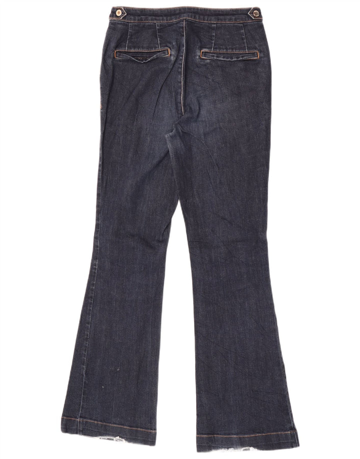 Massimo Dutti Jean évasé pour femme EU 36 XS W26 L30 Bleu marine