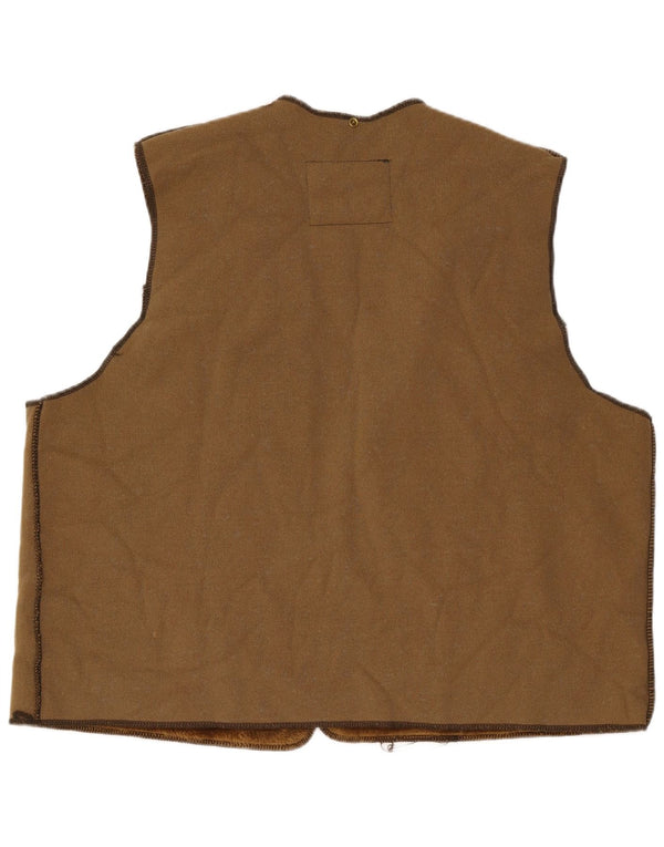 Barbour Mens Sherpa Liner Gilet Taglia 52 Grande Acrilico Marrone