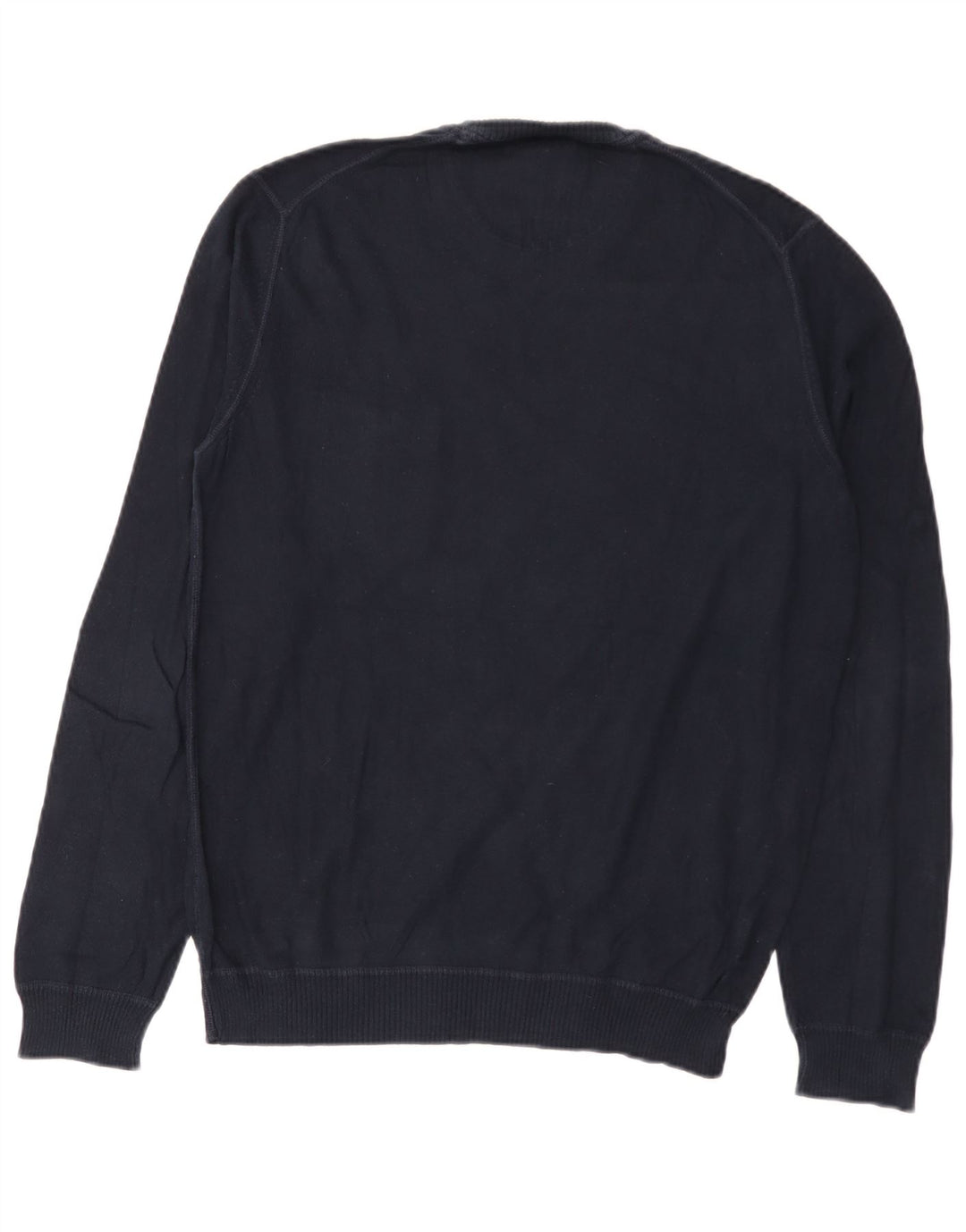 Woolrich Mens Crew Neck Jumper Sweater Small Navy Blue Cotton