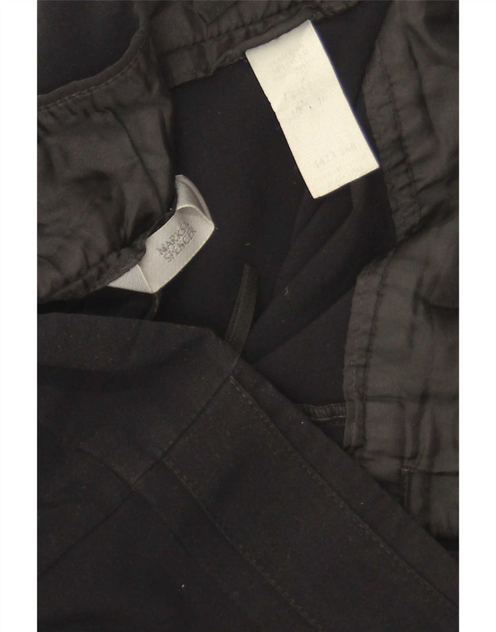 Marks & Spencer Womens Bootcut Suit Trousers UK 16 Large W34 L32 Black