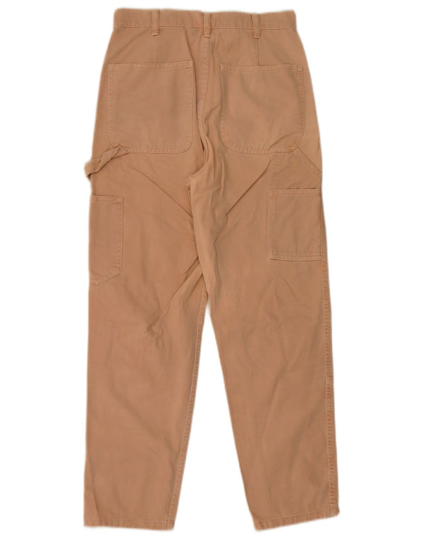 Zara Womens Cargo Tapered Jeans EU 36 XS W26 L26 Pink Cotton