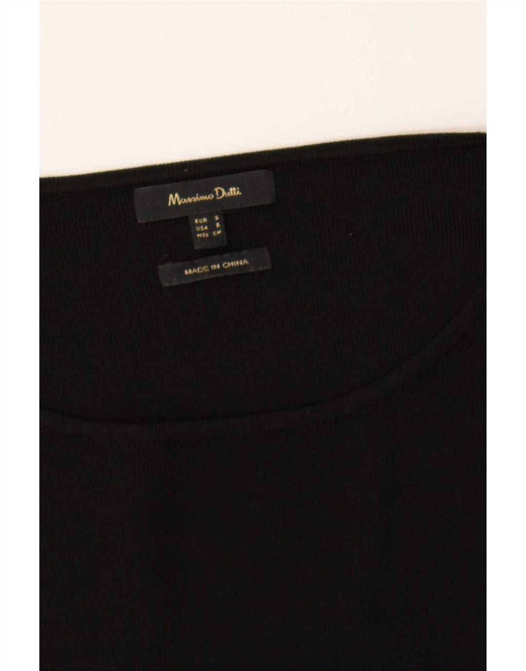 Massimo Dutti Damen-Pullover mit U-Boot-Ausschnitt, Gr. 10, Größe S, Schwarz