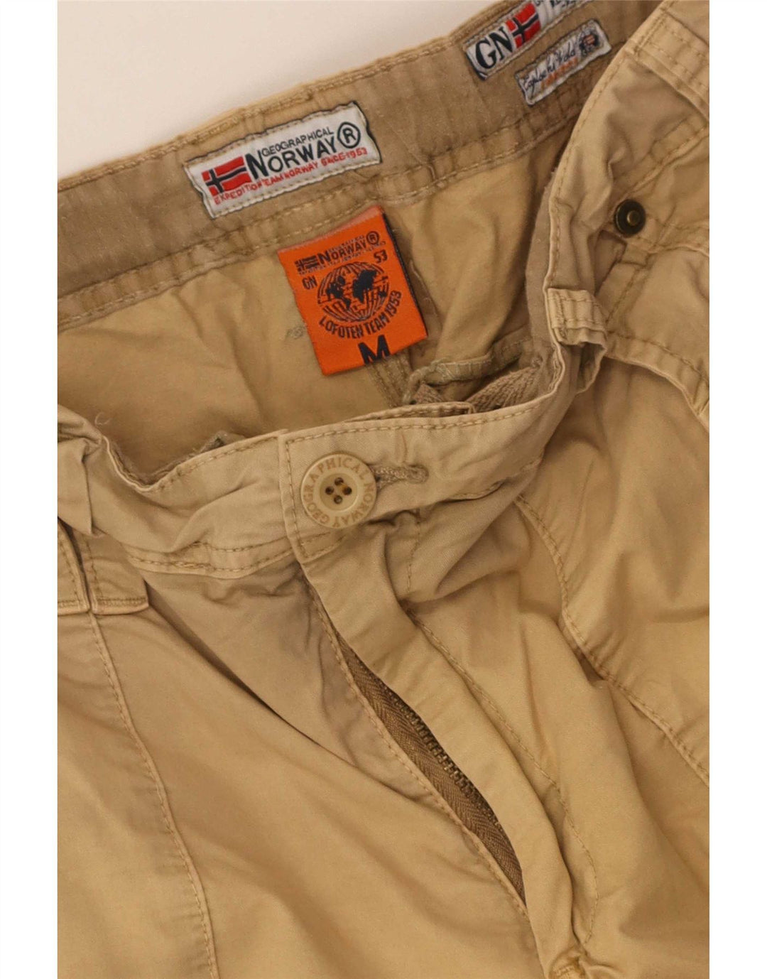 Norge Herre Cargo Shorts Medium W34 Beige