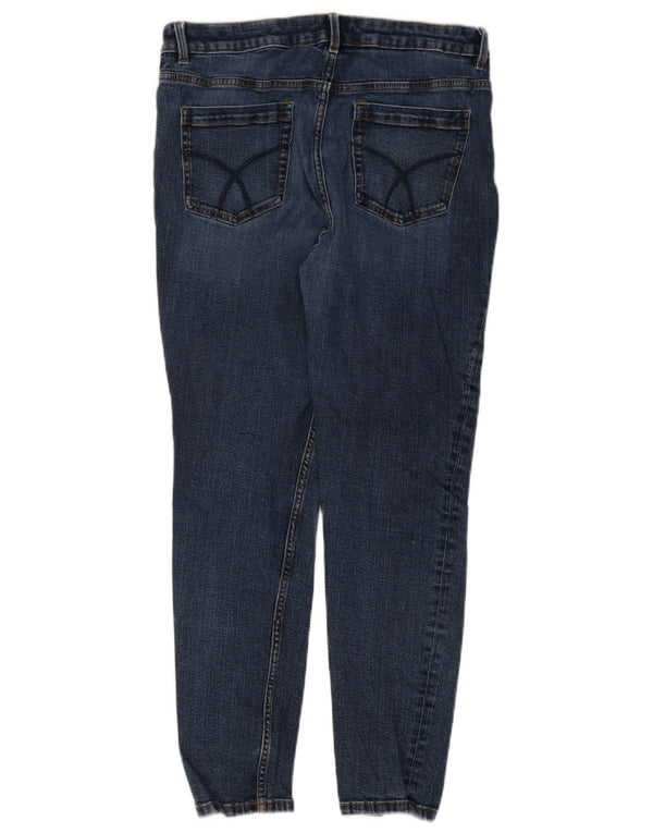 Crew Clothing Jeans skinny da donna UK 16 Large W34 L28 Cotone blu navy