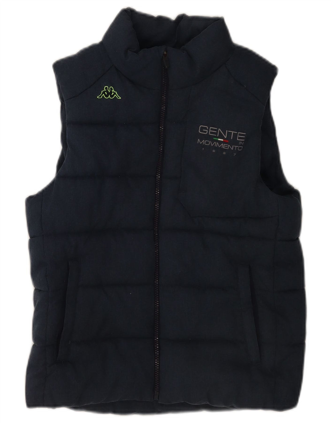 Kappa Dame Polstret Gilet UK 12 Medium Navy Blue