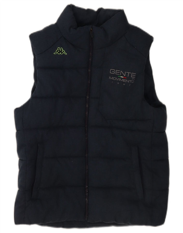 Kappa Dame Polstret Gilet UK 12 Medium Navy Blue