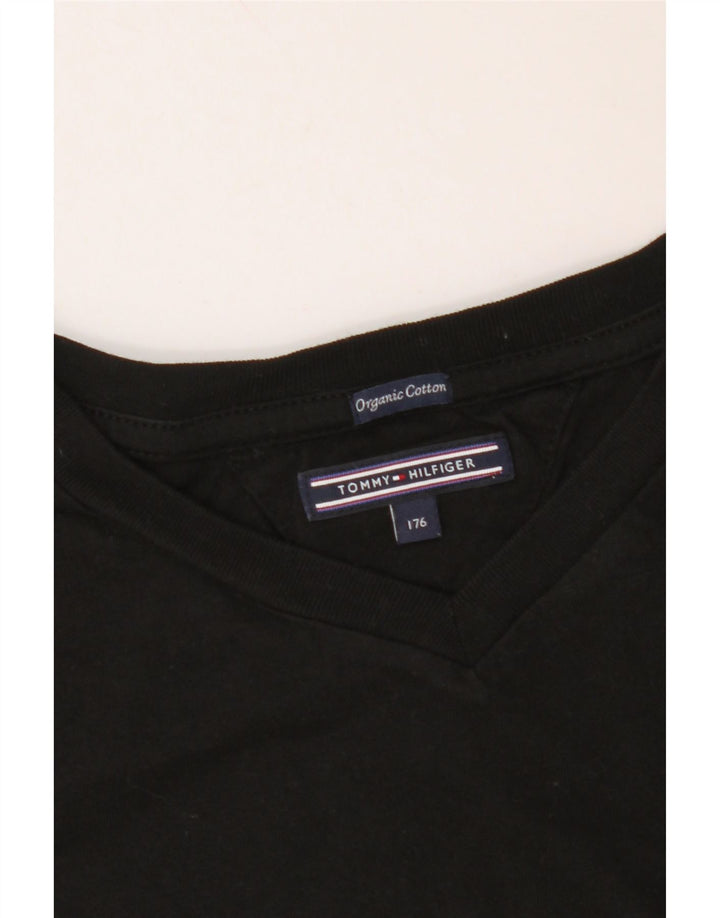 TOMMY HILFIGER Boys T-Shirt Top 15-16 Years Black