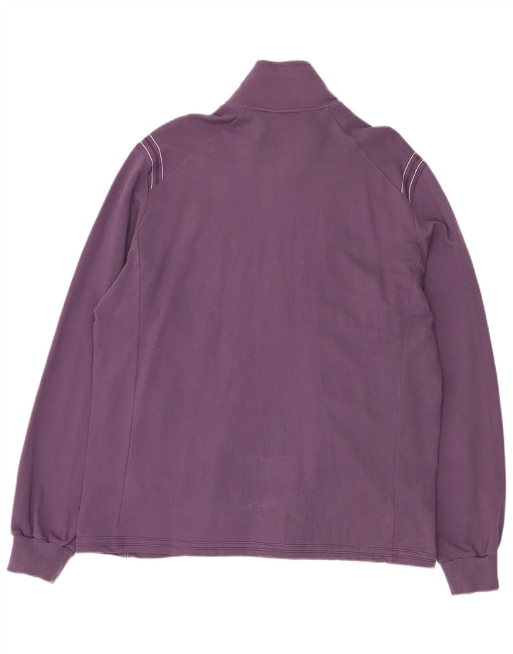Lotto Womens Tracksuit Top Jacket 3XL Purple Cotton