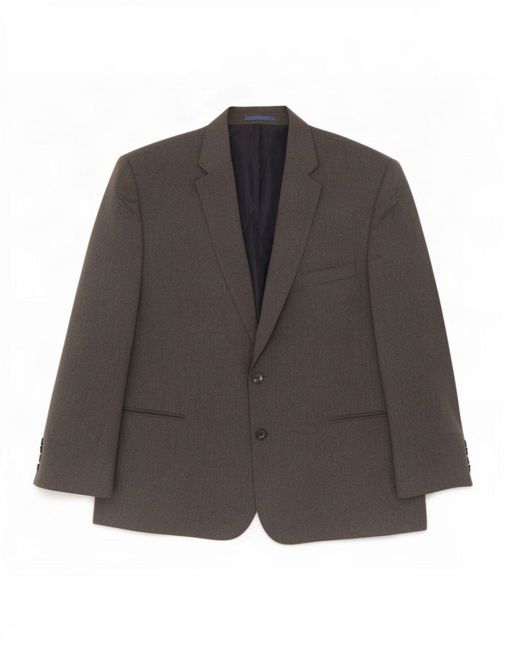 Marks & Spencer Chaqueta tipo blazer de 2 botones para hombre UK 48 2XL Poliéster gris