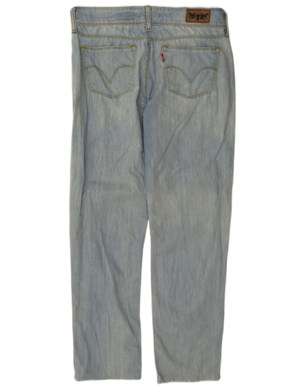 Levi's Dame 570 Straight Jeans W30 L28 Blå Bomuld