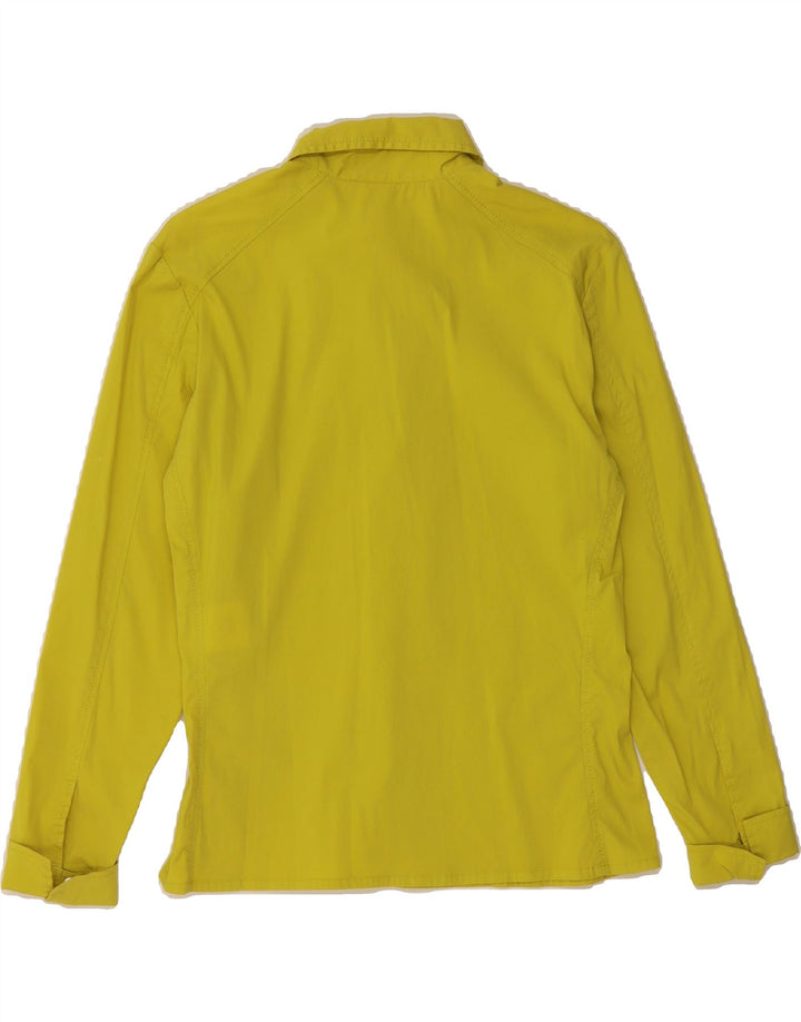 MARCCAIN Womens Pullover Shirt Size 3 Medium Yellow Cotton Vintage Marccain and Second-Hand Marccain from Messina Hembry 