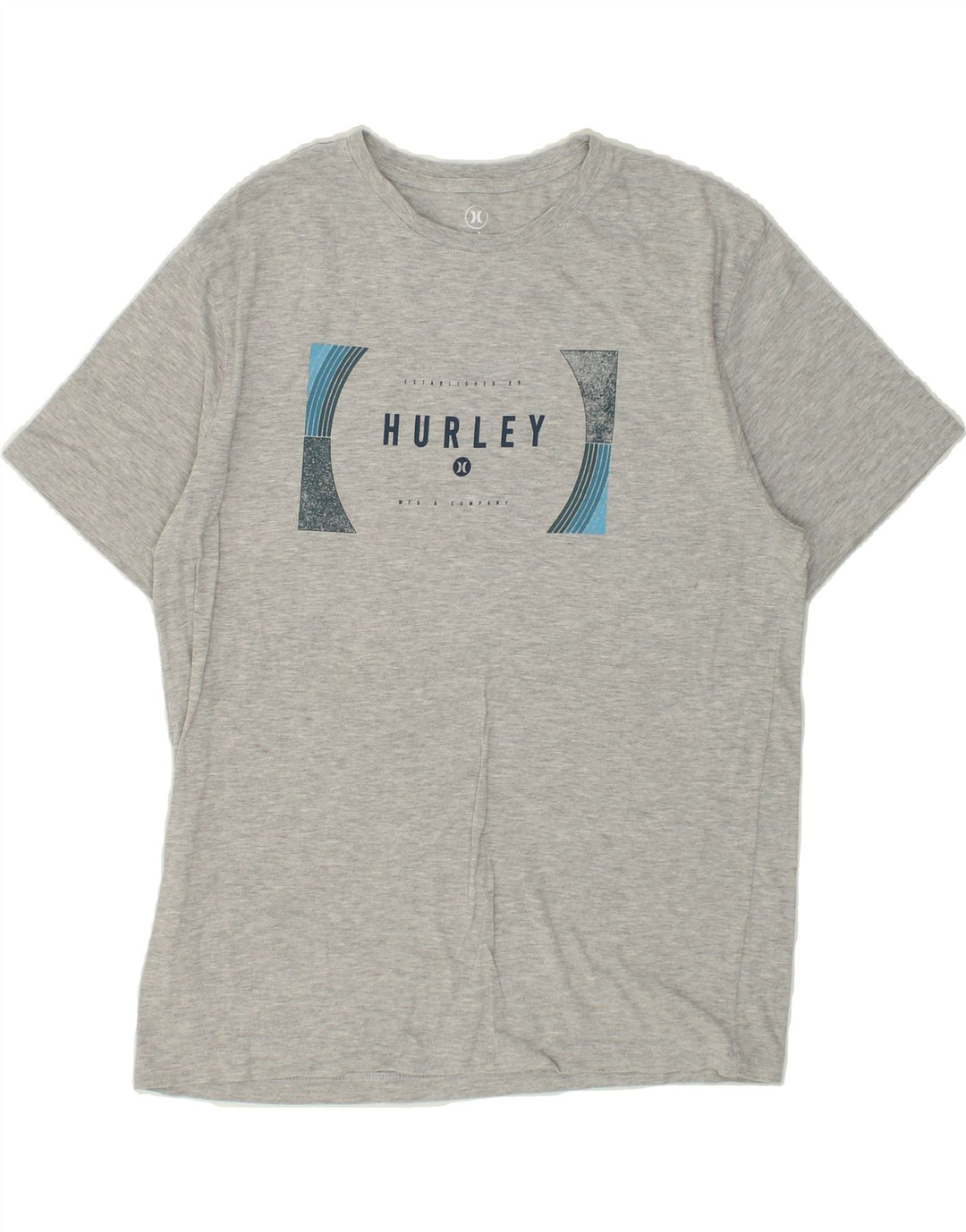 HURLEY Mens Graphic T-Shirt Top Medium Grey Cotton Vintage Hurley and Second-Hand Hurley from Messina Hembry 